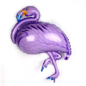 Flamingo Folyo Balon Mor 85cm x 35cm