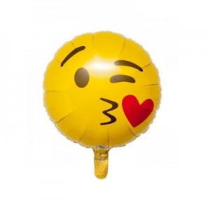 Öpücük Emoji Folyo Balon