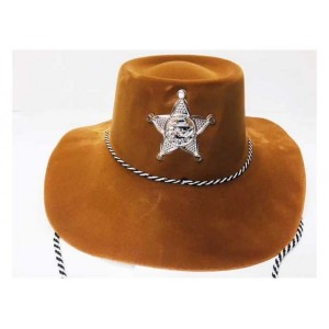 Şerif Kovboy Şapkası Kahverengi