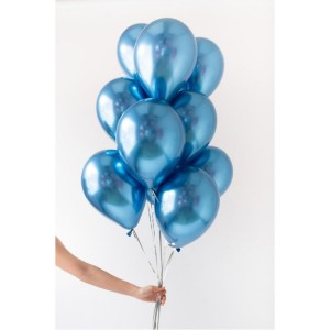 Krom Metalik Balon Mavi 5 li