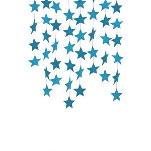 Mavi Yıldız Asma Süs 3 m