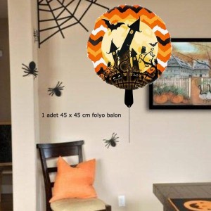 Halloween Temalı 45x45 cm Folyo Balon 1 Adet