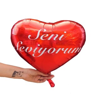 Seni Seviyorum Kalp Folyo Balon - 45cm