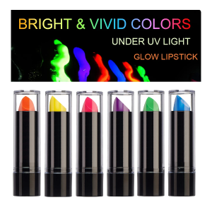 Karanlıkta Parlayan Yanan UV Neon Ruj Yüz Boyama 1 Adet 