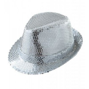 Michael Jackson Şapkası Gümüş Pullu