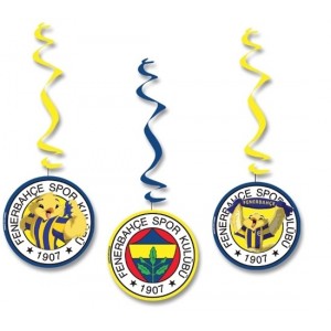 Lisanslı Fenerbahçe Parti 3 lü Asma Süs