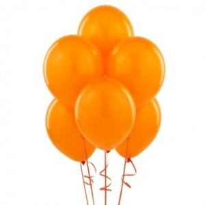 10 Adet Turuncu Balon