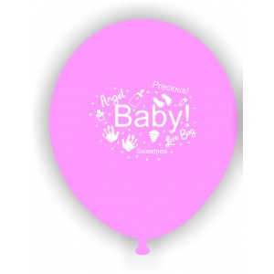 Minik Bebeğim Pembe 10 lu Latex Balon