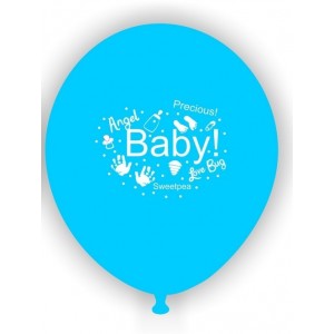 Minik Bebeğim Mavi 10 lu Latex Balon
