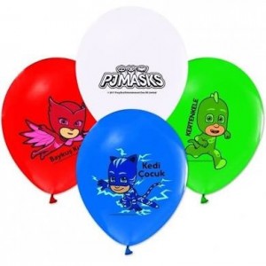 PJ Mask-Pija Maskeliler Balon 6lı