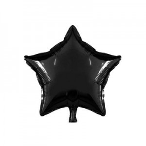 Yıldız Siyah Folyo Balon 40cm 