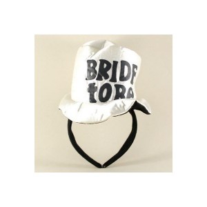 Bride To Be Beyaz Şapka Şeklinde Taç