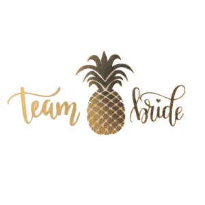 Team Bride Ananaslı Dövme 1 Adet