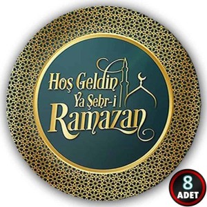 Hoş Geldin Ramazan 8'li Karton Tabak
