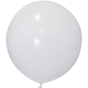Jumbo 24 inç Düz Beyaz Latex Balon
