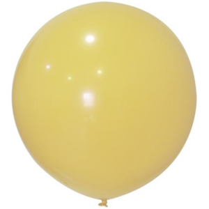 Jumbo 24 inç Düz Vanilya Latex Balon