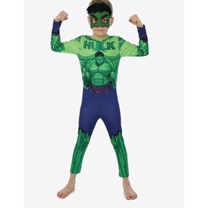 Hulk Kostümü Çocuk Boy - Yeşil Dev Kostümü 11-12 Yaş