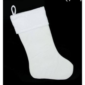 Noel Baba Çorabı Beyaz
