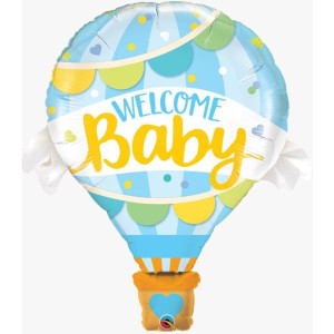 Welcome Baby Mavi Folyo Balon