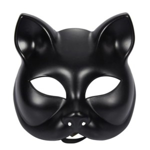 Kedi Maske Lüks Siyah Renk