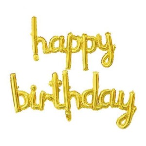 Happy Birthday Balon Seti İmza Gold