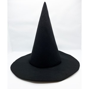 Cadı Şapkası 35x38 cm Siyah Renk Keçe