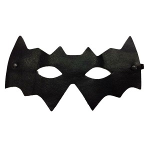 Batman Maskesi 10x20 cm Siyah Renk Vinleks Deri Malzemeden İmal