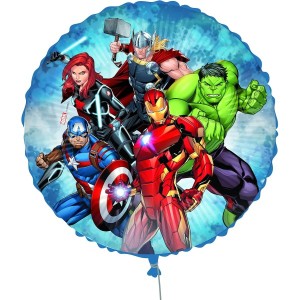 Avengers Kahramanları Yuvarlak Folyo Balon