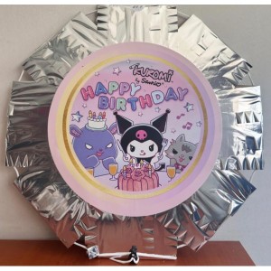 Kuromi Temalı Katlanabilir Pinyata Ve Sopası