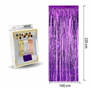 Metalize Arka Fon 90cmx200cm Mor