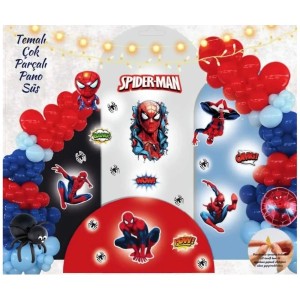 Spiderman Temalı Çok Parçalı Pano Set