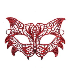 Kırmızı Dantel Masquerade Maskesi 