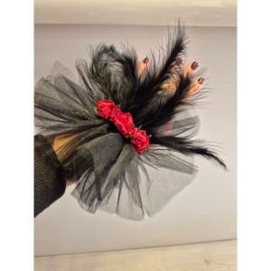 Kadınlar için Vintage Lolita Tarzı Punk Gül Bilek Ve Boyun Aksesuarı