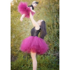 Anne Kız Tütü Etek Fuşya 1/2 Yaş