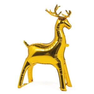 Geyik Folyo Balon Ayaklı Büyük Gold  122x83 cm dir.
