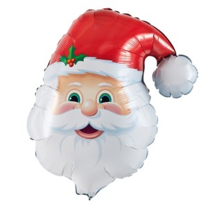 Noel Baba Kafa Şeklinde Folyo Balon