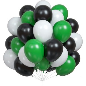 Yeşil Siyah Beyaz Renkli Pastel Balon