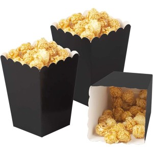 Siyah  Popcorn-Şeker Kutusu-Mısır Kutusu
