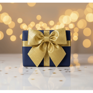 Altın Simli Evadan Fiyonk 25x25cm