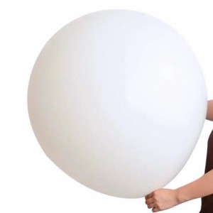 Beyaz Jumbo Balon 27 inch