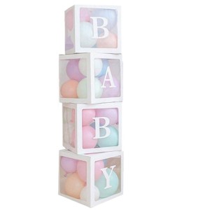 Beyaz Renkli Şeffaf Balon Kutusu