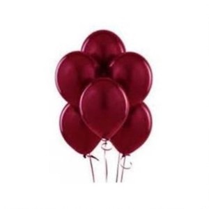 Bordo Balon Pastel 12 inç