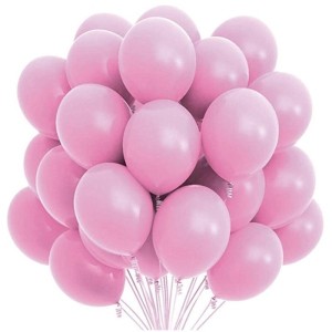 Pembe Baskısız Lateks Balon - 100 Adet