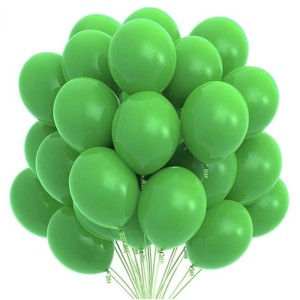 Yeşil Baskısız Lateks Balon - 100 Adet