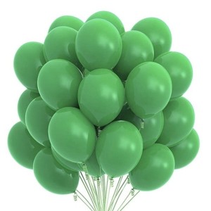 Koyu Yeşil Baskısız Lateks Balon - 100 Adet