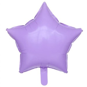 Yıldız Lila Makaron Folyo Balon - 40 cm