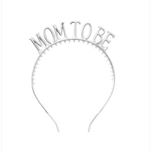 Mom To Be Taç Mika Plastik Baby Shower Tacı Gümüş
