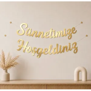 SÜNNETİMİZE HOŞGELDİNİZ BANNER ALTIN