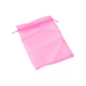 10 Adet Orta Boy Tül Kese 12x16 cm Pembe