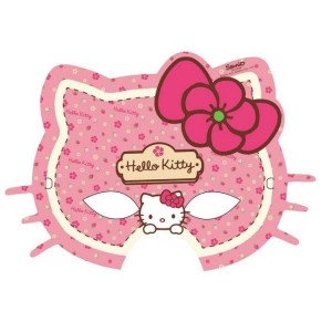 Hello Kitty Çiçekler 6 lı Maske